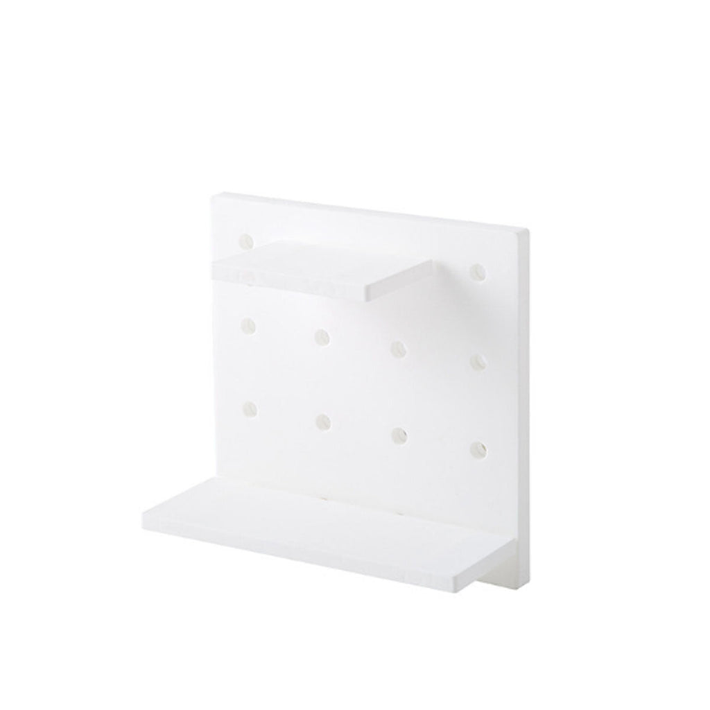 Plastic Wall Mount Hole Plate Storage Rack Floating Hanging Shelf Display Board