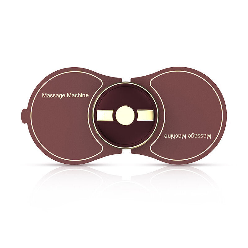 Gold Frame 6 Modes Electronic High-Frequency Pulse Massager 9 Gears Intensity Adjustment Electrode Pad