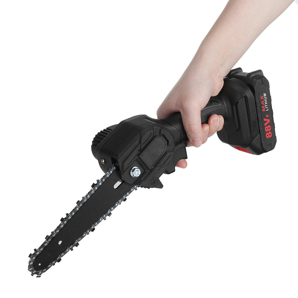 6 Inch 1200W Electric Chain Saw Pruning ChainSaw Cordless Woodworking Cutter Tool