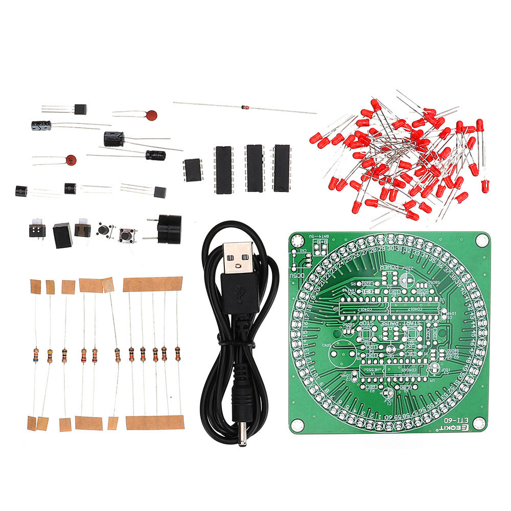 5pcs 60 Seconds Electronic Timer Kit DIY Parts Soldering Practice Board