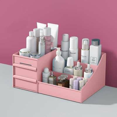 Large Capacity Cosmetic Organizer Storage Box Drawer Dressing Table Skin Care Rack House Container Sundries Makeup Organizer