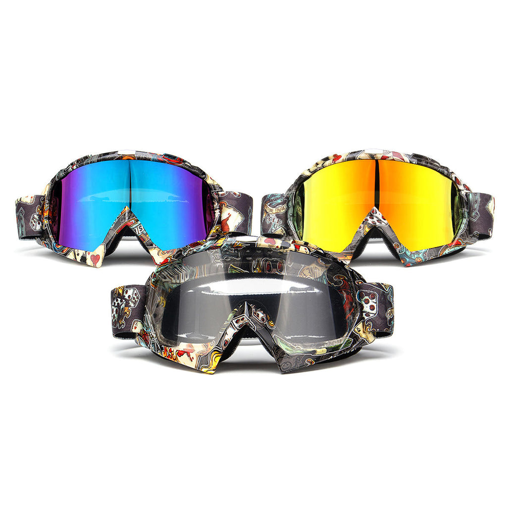 Motorcycle Goggles Windproof Racing Skiing Outdoor Sport Glasses