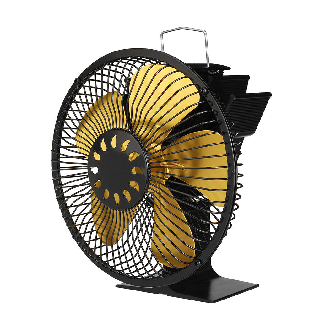 Large Air Volume Heater Fan: 5-Leaf, 5-Color Fireplace with Cover