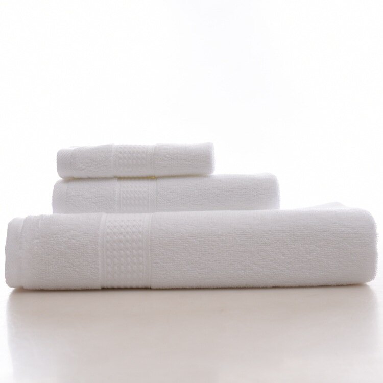 Bath Pure Towels Long Stapled Cotton Beach Spa Thicken Super Absorbent Towel Sets