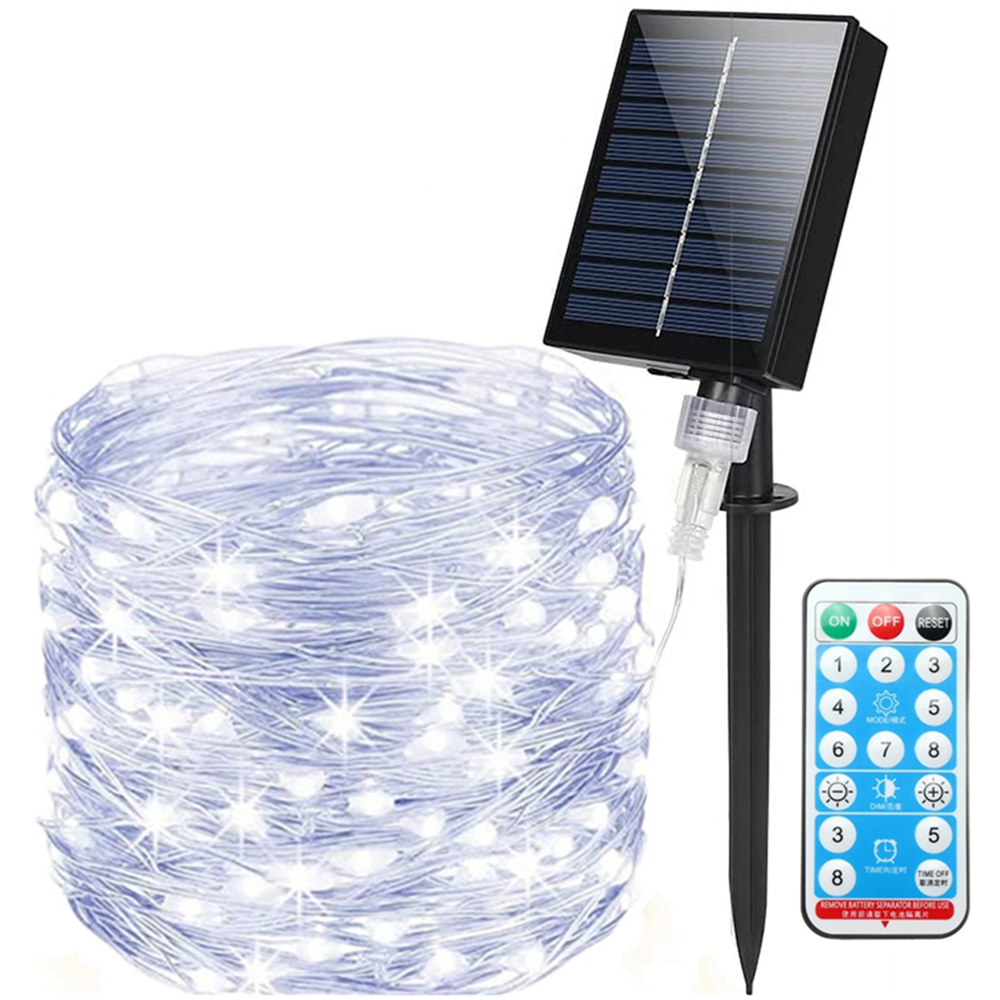 Solar String Lights 200-300 LEDs Solar Powered Fairy Lights IP65 Waterproof Decorative Rope Lights