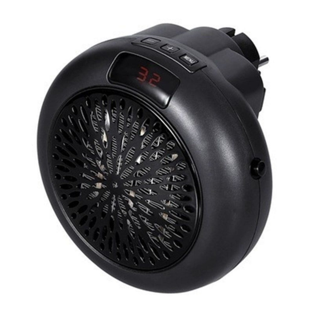 900W Mini Portable Electric Heater Fan - Wall Outlet Warm Air Blower for Home & Office