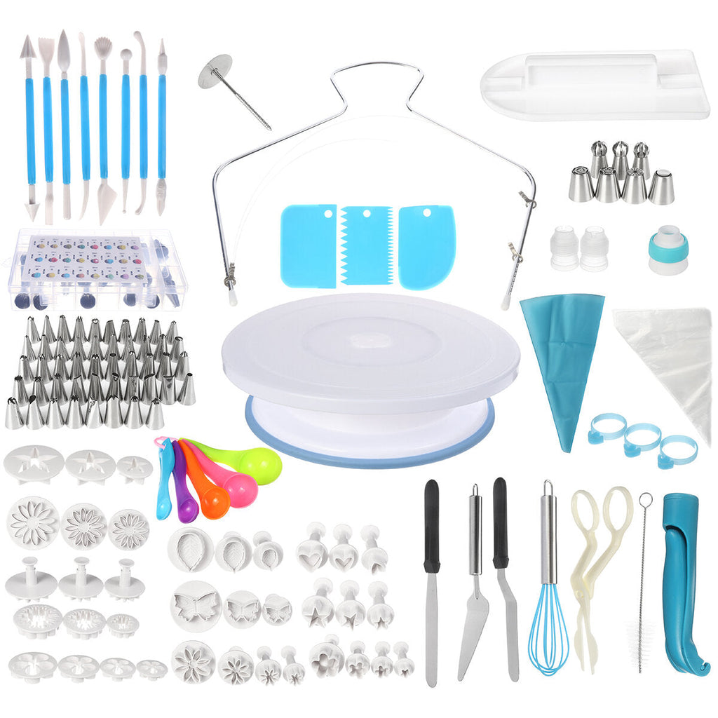 220Pcs Decorating Nozzle Set Cake Tools Cake Decoration Kitchen DIY Icing Piping Cream Reusable Kit Baking Tools Cake Tools Set