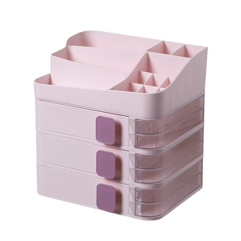 Free Combination Cosmetic Bag Stacking Storage Box Dressing Table Shelf Dresser Rack Desktop Organizer