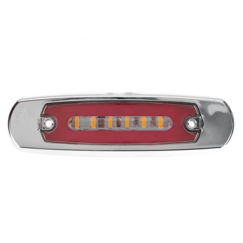 12/24V 18 LED Side Flowing Marker Light Lamp Waterproof For Truck Trailer Lorry