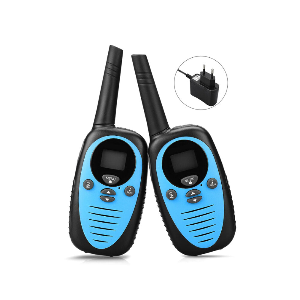 Mini Kids Walkie Talkie Waterproof 22 Channels Handheld Dual Band Two Way Radio Interphone Pack2