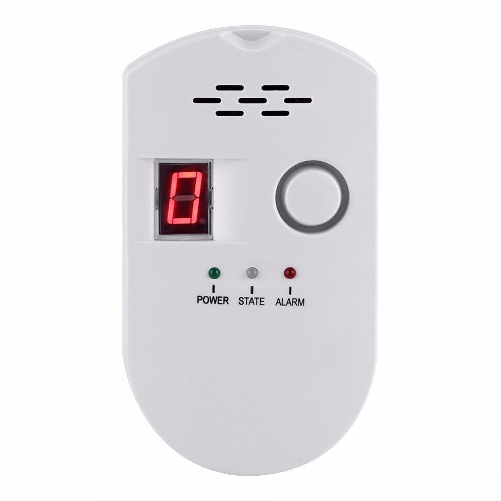 Natural Gas Sensor Home Gas Alarm Gas Leak Sensor High Sensitivity LPG LNG Coal Natural Gas Leak Detection Gas Leak Alarm Monitor Sensor