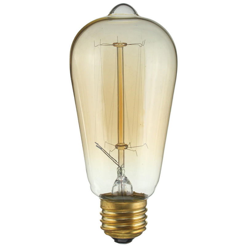 40W Bulb Antique Filament Lamp Retro Vintage Light 220V/110V