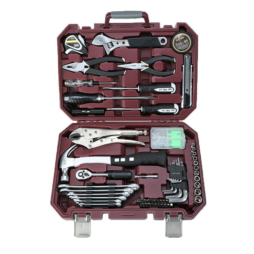 63pcs Socket Wrench Kit Spanner Screwdriver Household Motorcycle Automobile Car Maintenance Tool