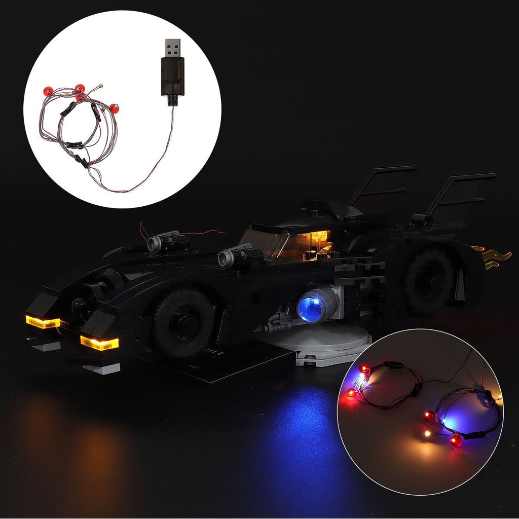 DIY LED Lighting Kit Set for LEGO 76139 1989 Model Toy Car Building Light Kit Set