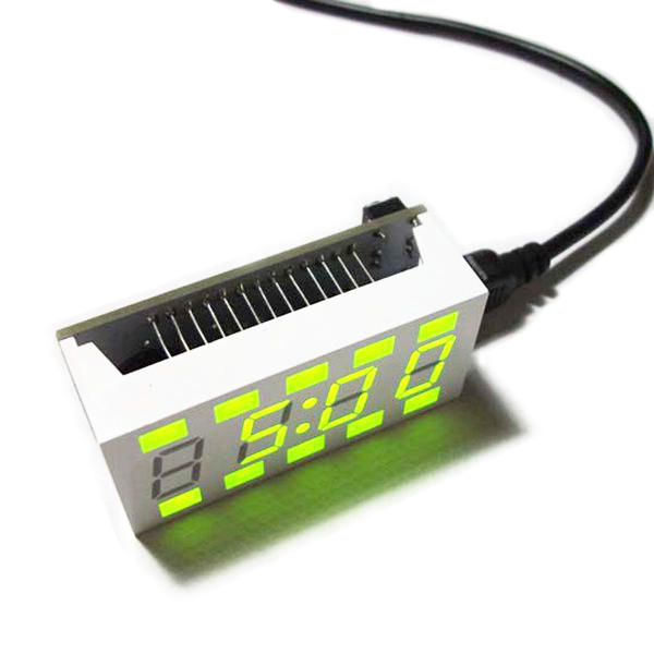 DIY C51 Mini Creative Simple White Desktop Electronic Clock Kit