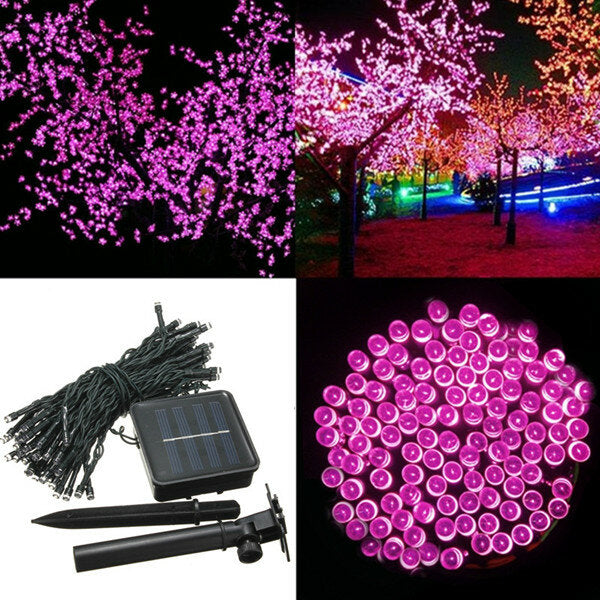 200 LED Solar Powered Fairy String Light Garden Party Decor Christmas