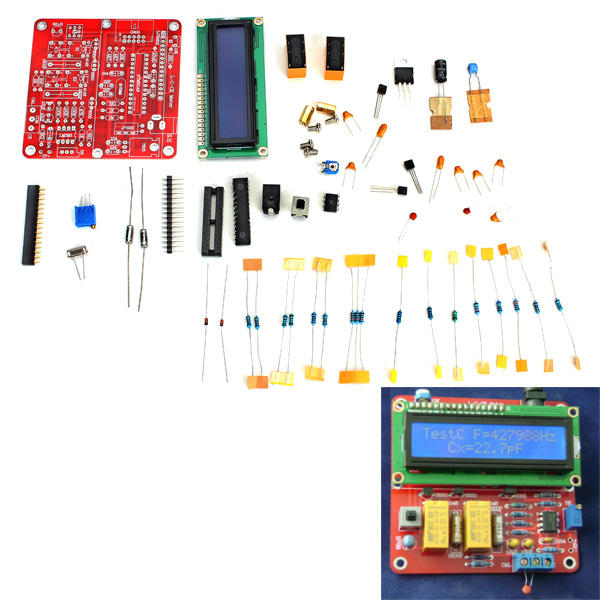 Original Hiland DIY M8 LC Tester Digital Inductance Capacitance Meter Kit