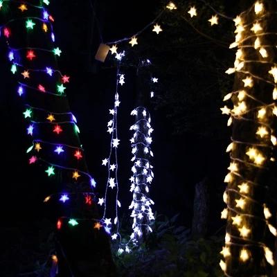 Gardening 5M 40LED String Light Star Shape Holiday Garden Party Wedding Decoration