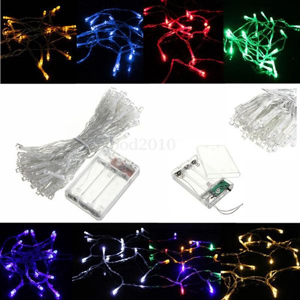 2M 18 LED Battery Operated Xmas Four leaf Clovers String Fairy Lights Party Wedding Christmas Decor