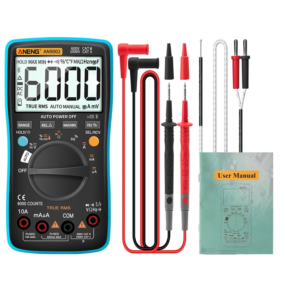 Digital Bluetooth True RMS Multimeter 6000 Counts Professional Auto Multimetro AC/DC Current Voltage Tester