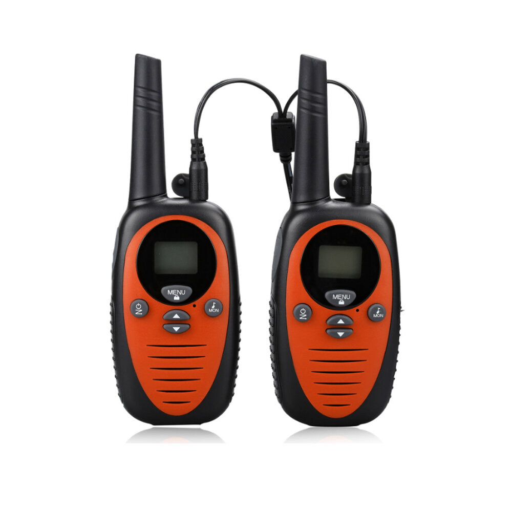 Mini Kids Walkie Talkie Waterproof 22 Channels Handheld Dual Band Two Way Radio Interphone Pack2