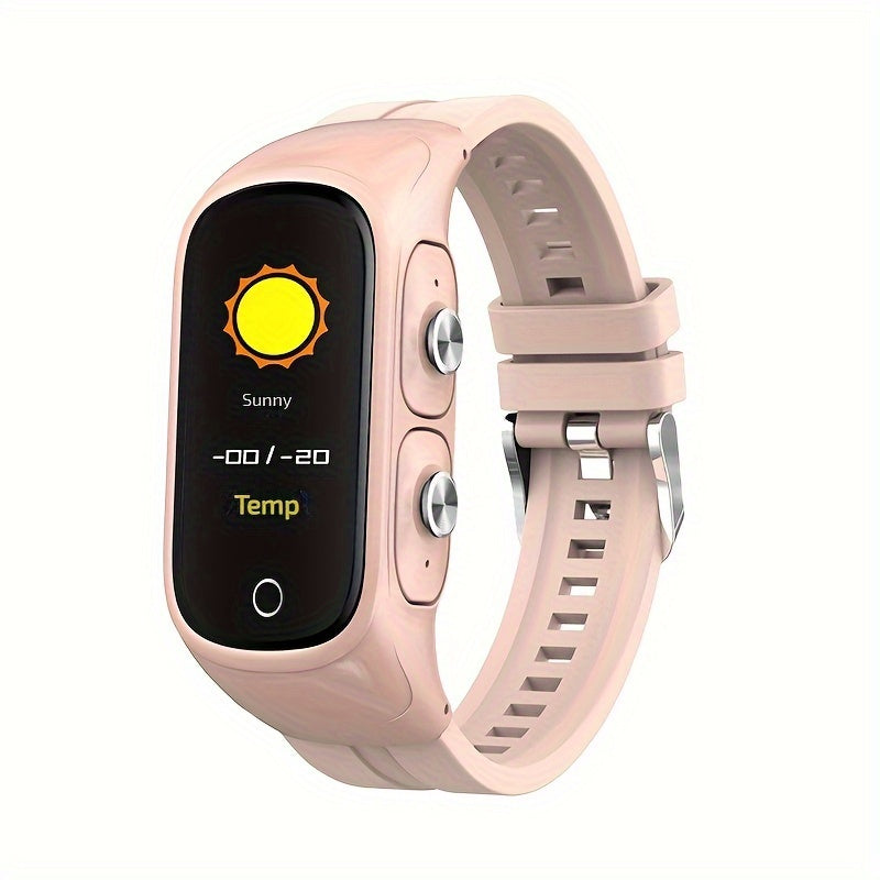 Wireless Earphones And Smart Bracelet Combo With TWS, Sleep Monitoring, Wireless Calling, Music Playback, Message Notifications, And Sports Tracking.