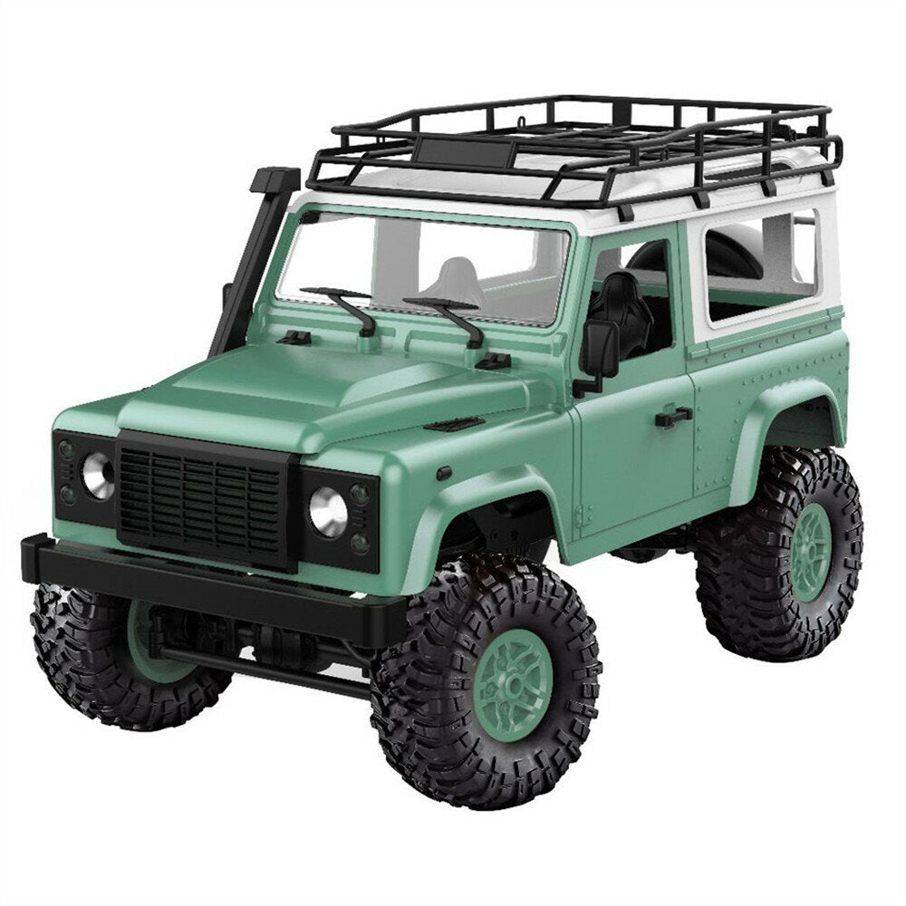 1/12 2.4G 4WD RC Car w/ Front LED Light 2 Body Shell Roof Rack Crawler Off-Road Truck RTR Toy