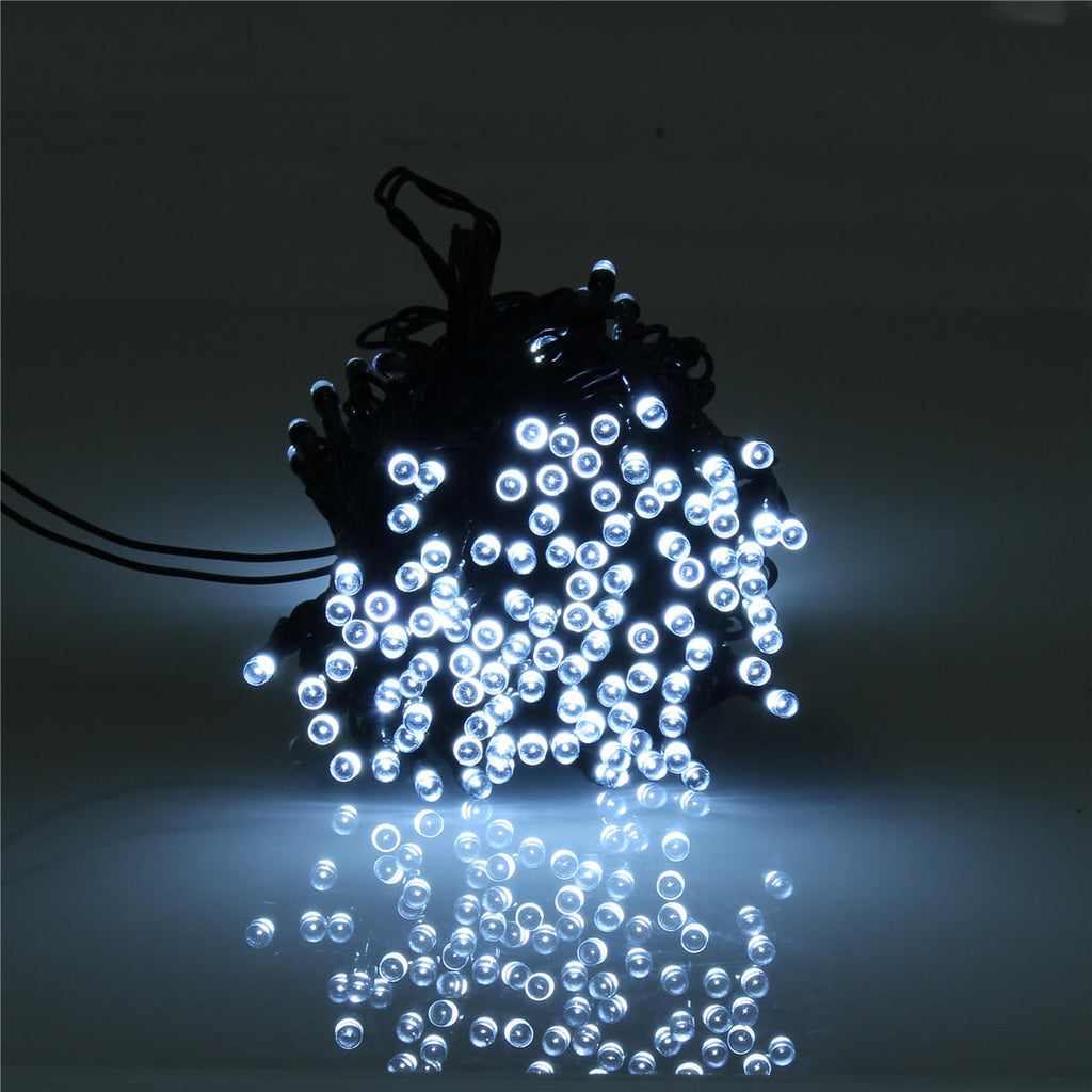 Solar Powered Dimmable 17M 8 Modes Timer 100 LED Fairy String Light Christmas Decor Remote Control