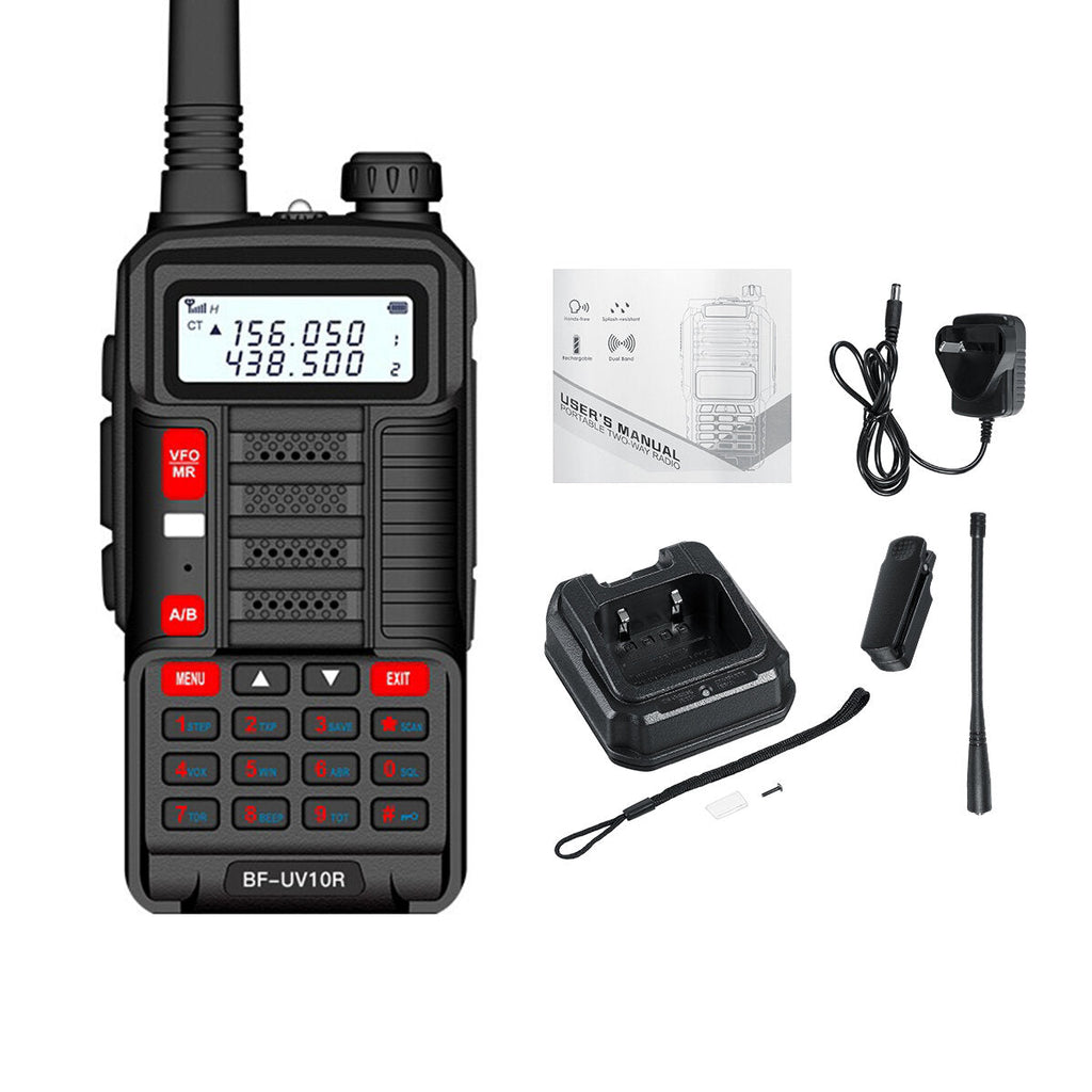 20W IP68 Waterproof Walkie Talkie Dual Band 136-174/400-480MHz Portable Two Way Radio for Civilian Outdoor Camping Hunting