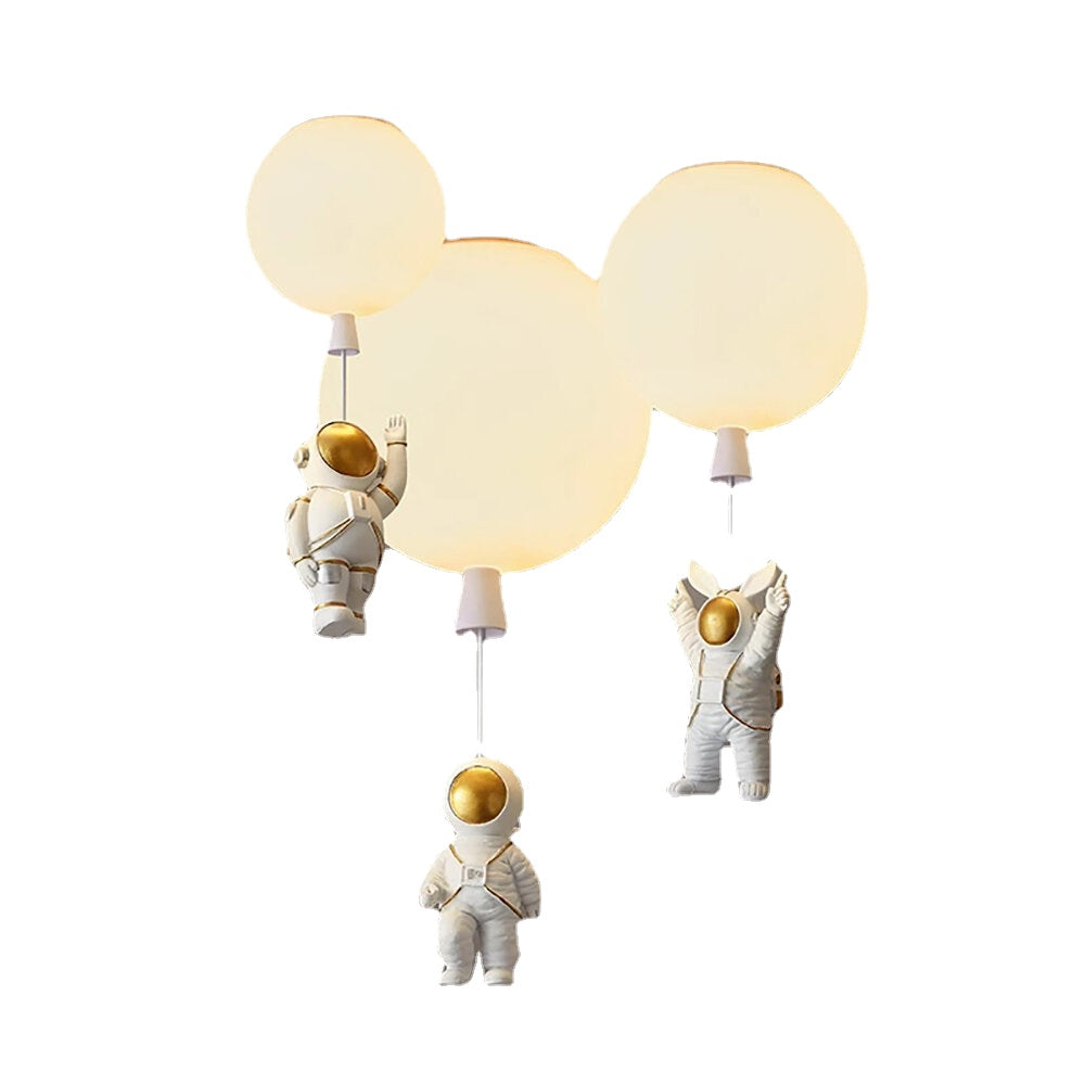 20CM/25CM/30CM/35CM E27 Nordic LED Ceiling Light Fixture Cartoon Astronaut Balloon Lamp For Children Nursery Room Bedroom Home Decor Modern Lighting