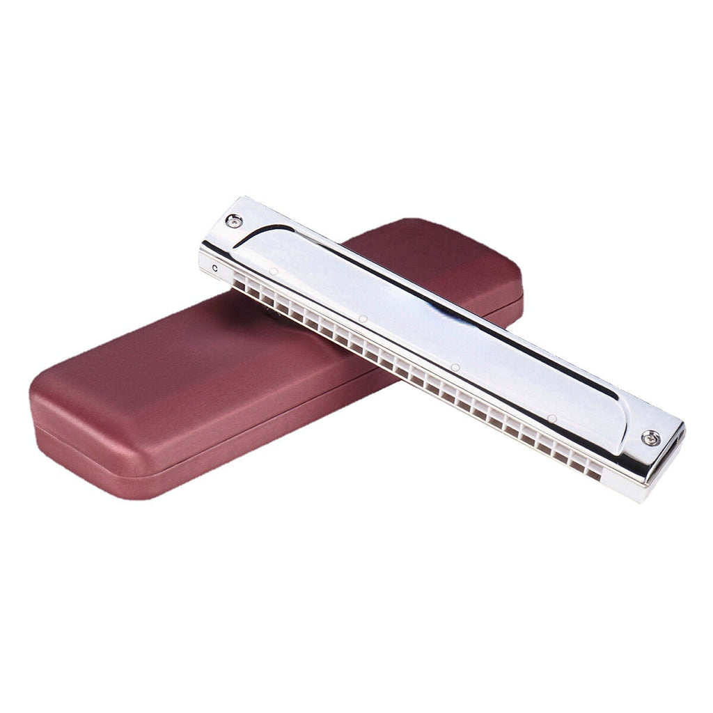 Harmonica 24 Hole C Key Polyphonic Harmonica Adult Professional Playing Harmonica Musical Instrument