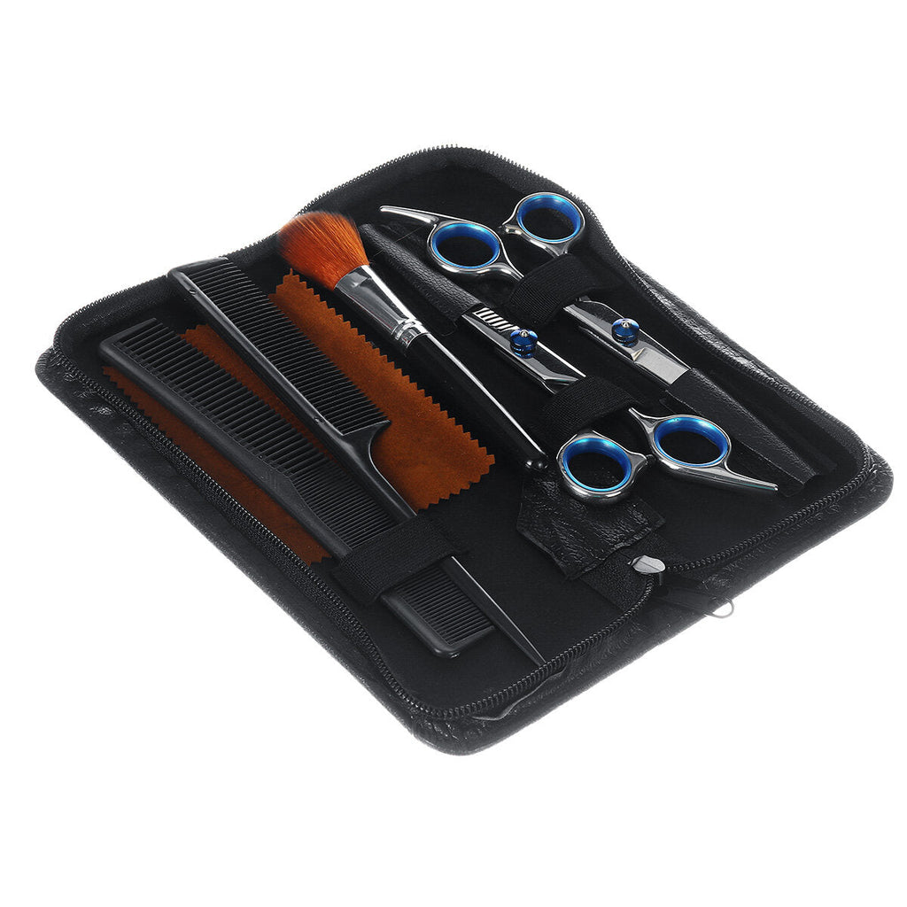 Professional Hair Cutting Scissors Bangs Flat Shears Hairdressing Tool W/ Storage Bag