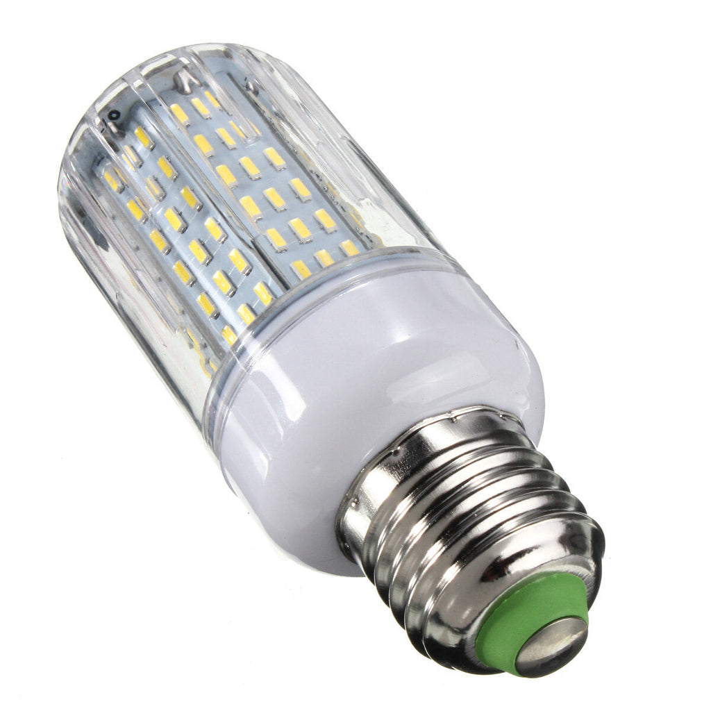 E27 E14 B22 11W 138 SMD 4014 LED Warm White White Cover Corn Bulb AC 220V