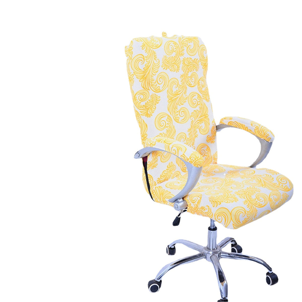 Elastic Office Chair Cover Computer Rotating Chair Protector Stretch Armchair Seat Slipcover Home Office Furniture