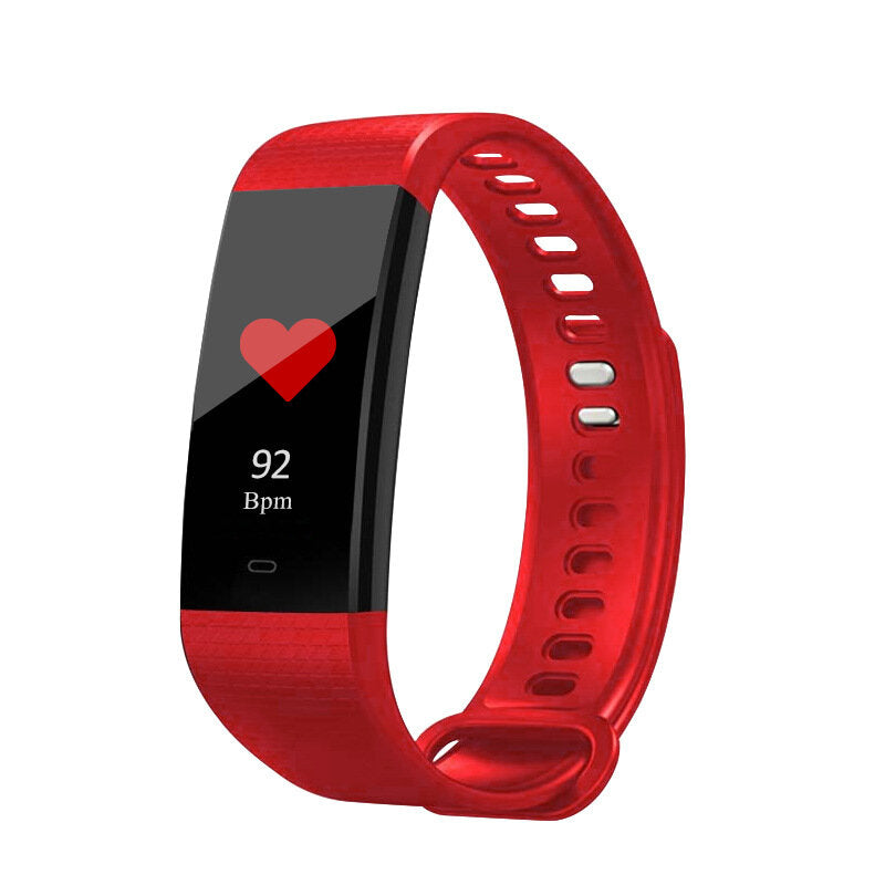 Color Screen Smartband Heart Rate Blood Pressure Activity Monitor Fitness Tracker Smart Watch