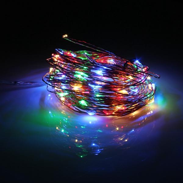 20M 200 LED Solar Powered Copper Wire String Fairy Light Xmas Party Decor