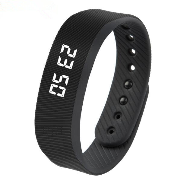 Smart Sport Bracelet Auto Date Podemeter LED Display Five Colors Women Men Wristwatch