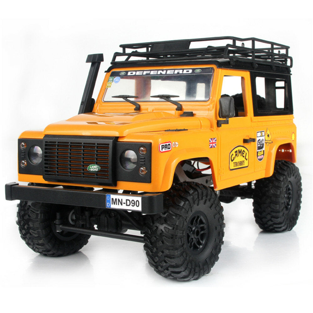 1/12 2.4G 4WD RC Car w/ Front LED Light 2 Body Shell Roof Rack Crawler Off-Road Truck RTR Toy