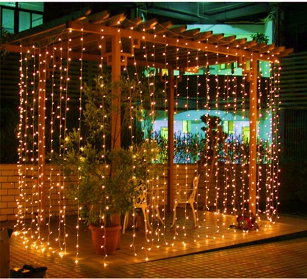 8Mx3M 800 LED Waterproof String Fairy Curtain Light Outdoor Party Wedding Christmas Decor 220V