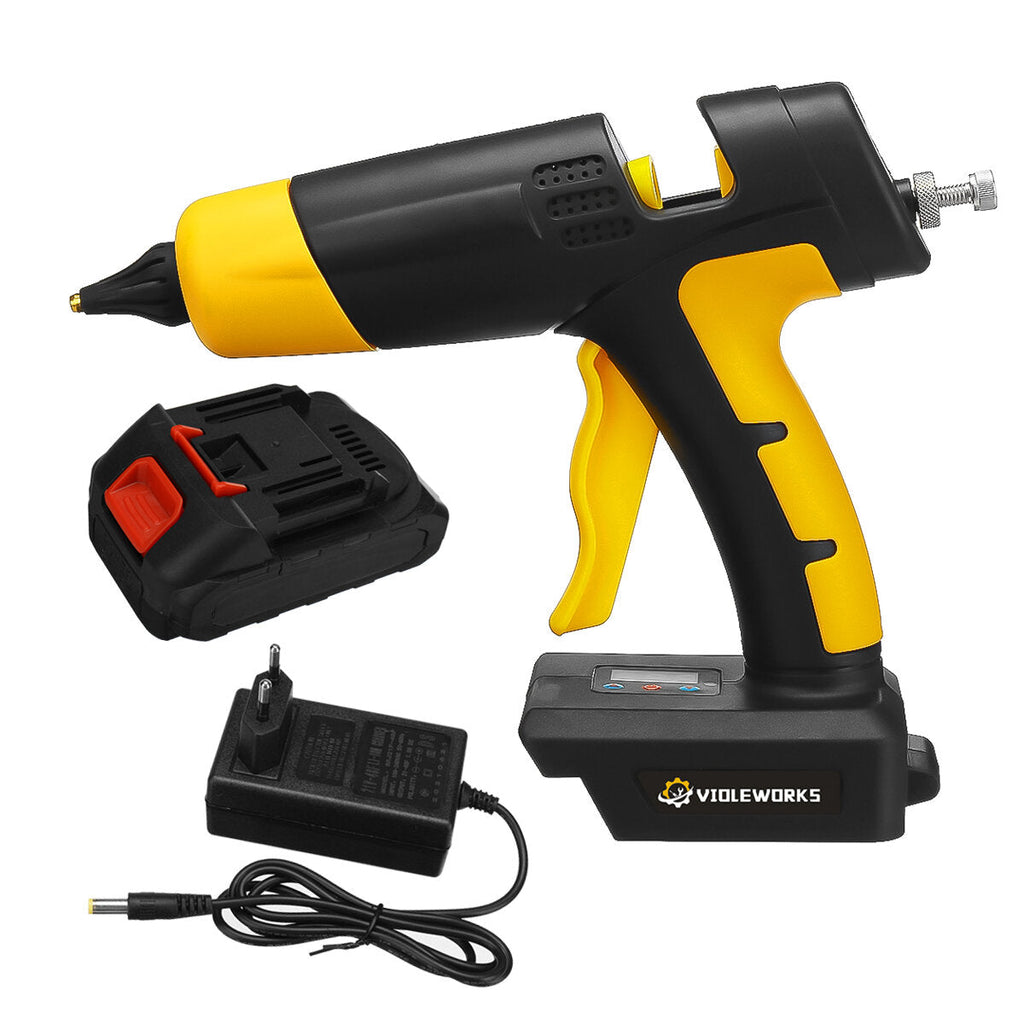 21V Digital Hot Melt Glue Guns Cordless Rechargeable Hot Glue Applicator Home Improvement DIY