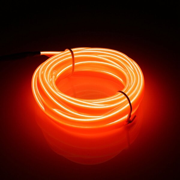 3M Led Flexible EL Wire Neon Glow Light Rope Strip 12V For Christmas Holiday Party