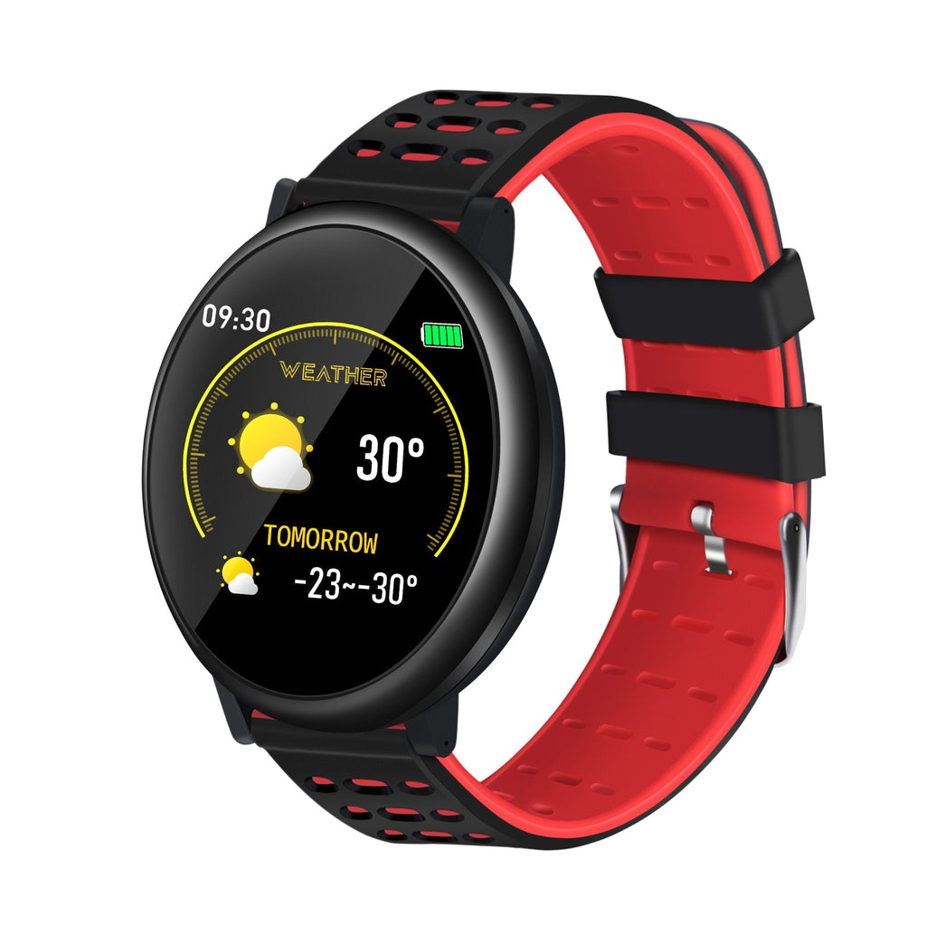 2.5D Full Touch Screen Continuous Heart Rate Remote Camera Weather Forecast 20Days Standby Smart Watch