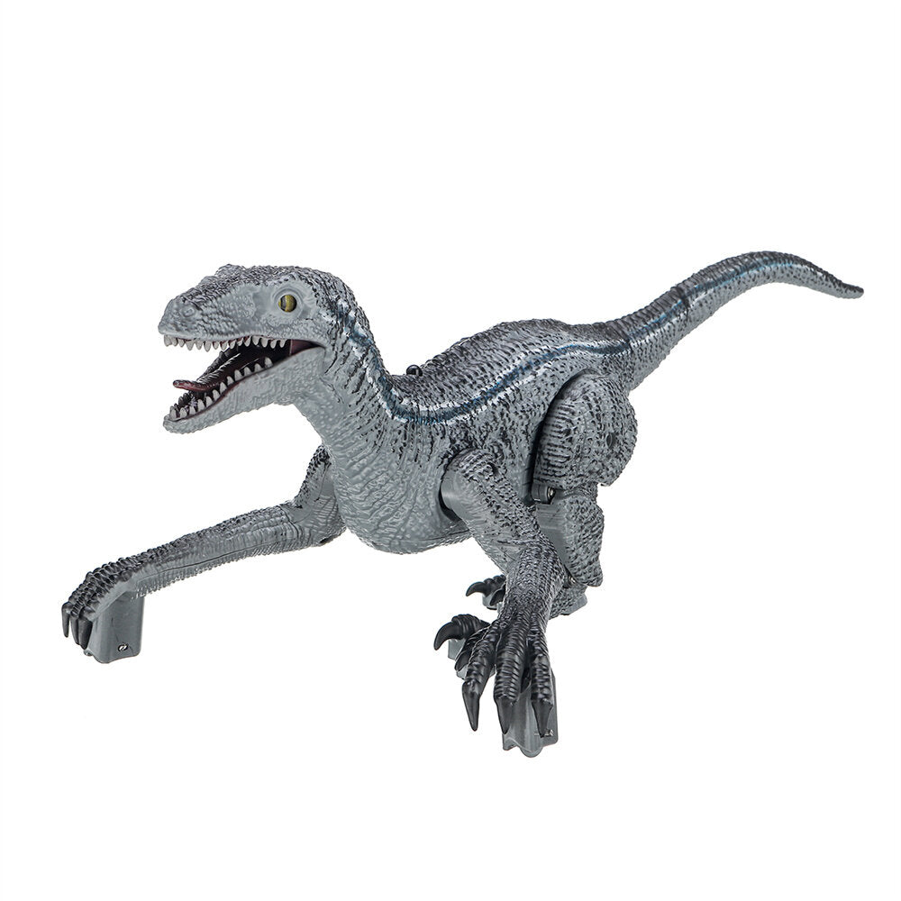 Remote Control Infrared Dinosaur Toy RC Realistic Velociraptor Simulated Jurassic Dinosaur with Sound Light