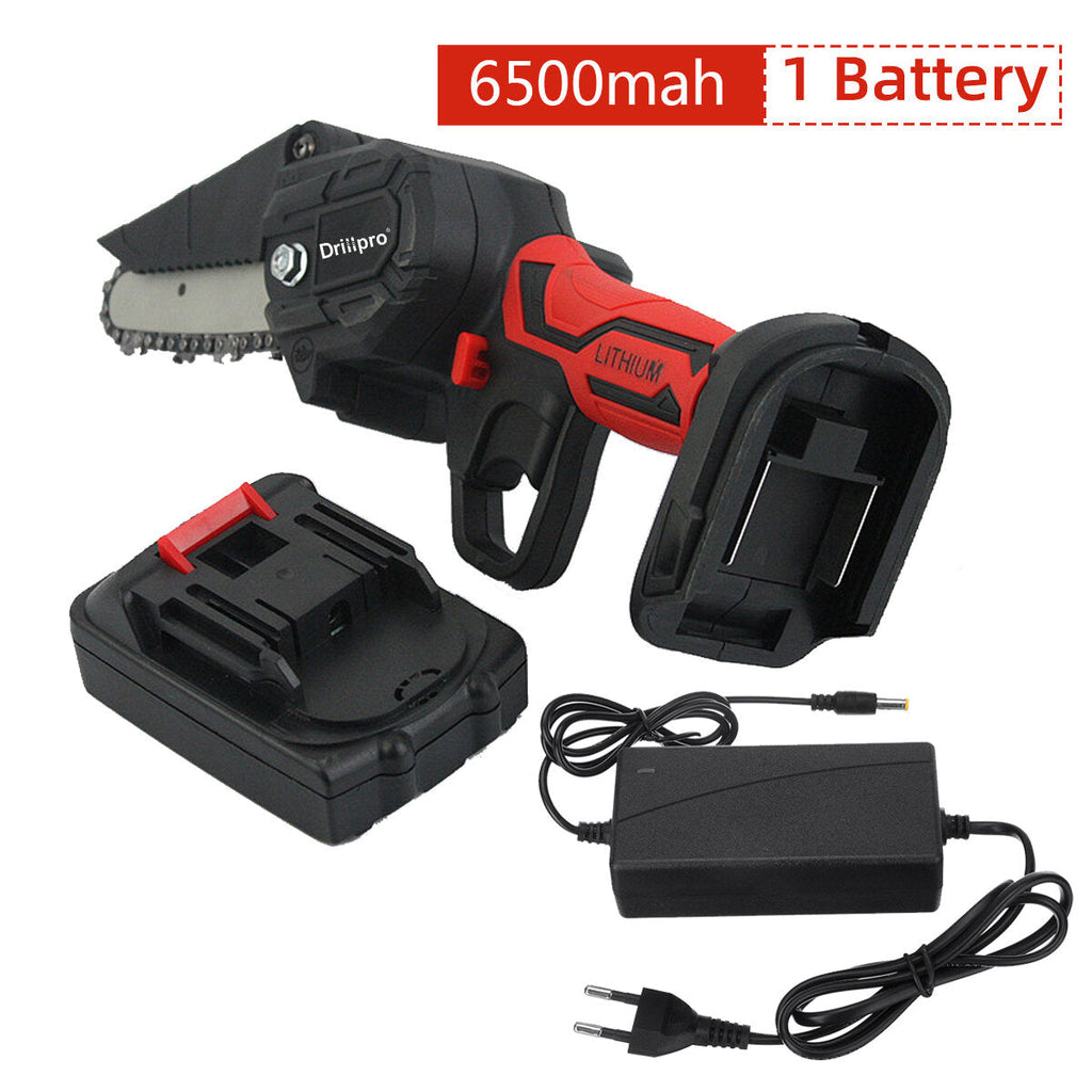 550W 4 inch Electric Chain Saw Woodworking Wood Cutter W/ 1pc/2pcs Battery