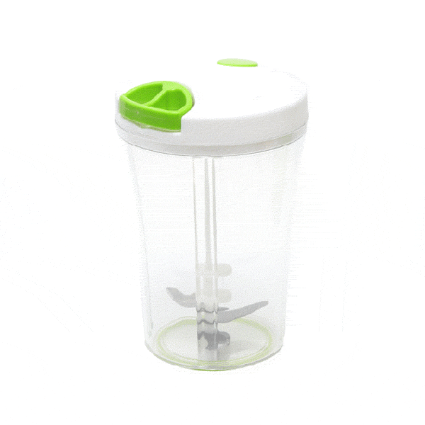 3 In 1 Multi-function Handheld Vegetable Chopper Mincer Blender Measuring Container Salad Food Tool