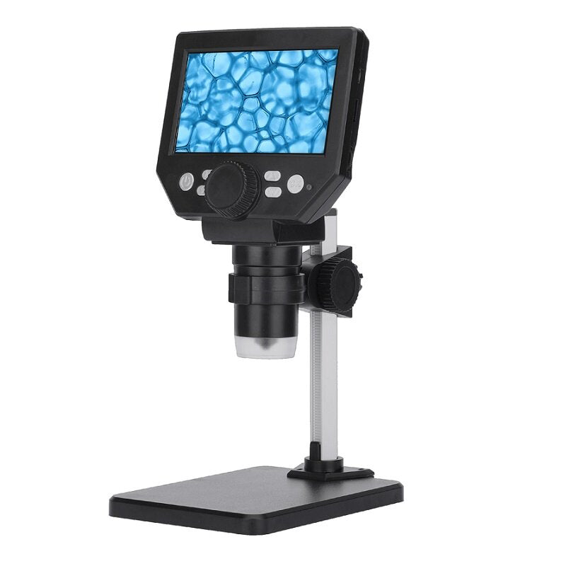 Portable Digital Microscope 4.3" Electronic HD Video Microscopes 1-1000X HD 8MP Borescope Magnifier Camera Mobile Phone Repair Microscope