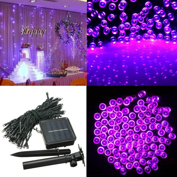 200 LED Solar Powered Fairy String Light Garden Party Decor Christmas