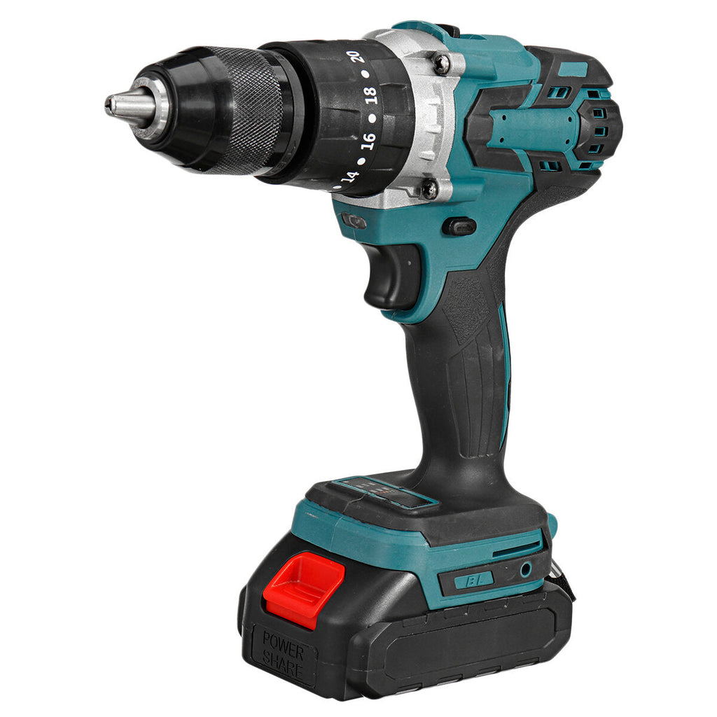 Cordless Electric Impact Drill 3 in 1 Rechargeable Drill Screwdriver 13mm Chuck