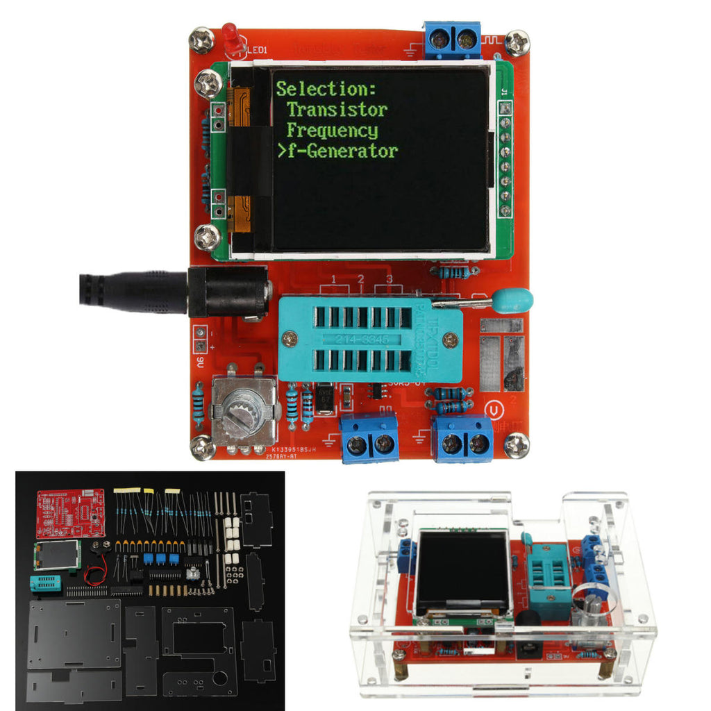 DIY/Assembled GM328 Transistor Tester Diode Capacitance LCR Generator With Case Kit