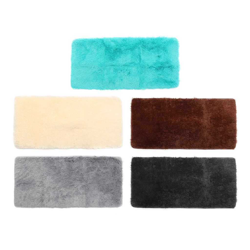 Soft Fluffy Rugs Anti-Skid Shaggy Area Rug Home Bedroom Floor Area Carpet